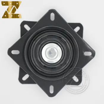 Black Metal Square Swivel Plate for Chair Seat and Mechanism