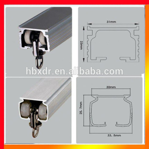 Anodized bending types of aluminum room divider curtain track