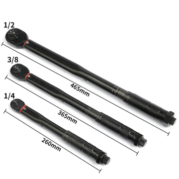 1/4 3/8 1/2 Drive Click Inch Adjustable Pound Preset Manual Torque Wrench