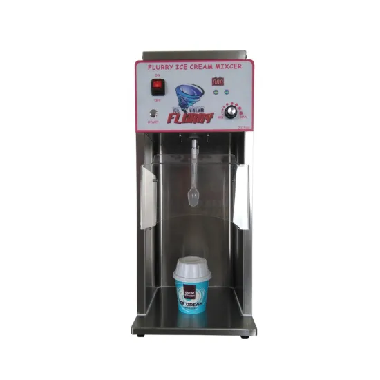 Flurry Ice Cream Machine: Stainless Steel Frozen Dessert Mixer with Permanent Agitator