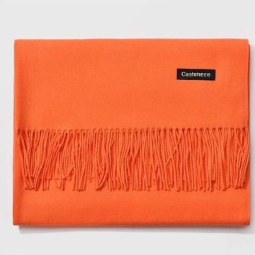 Plain Cashmere Scarves with Tassel Winter Warm shawl Hot Sale Long colored Scarf