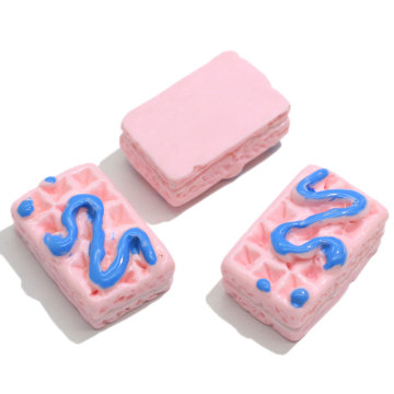 Sweet Dessert Cake Cookies Flat Back Beads Resin Cabochon For Handmade Craft DIY Items For Kids Toy Phone Ornaments