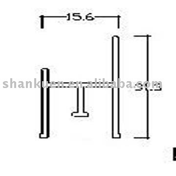 Aluminum M keel for pvc ceiling