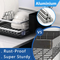 aluminum kitchen dish rack