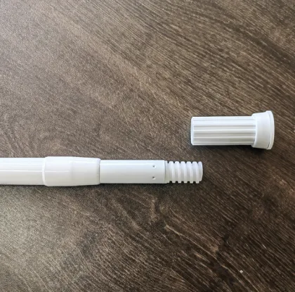 Adjustable Iron-Coated Powder Shower Curtain Poles: 70-120cm Telescopic Bathroom Curtain Rod