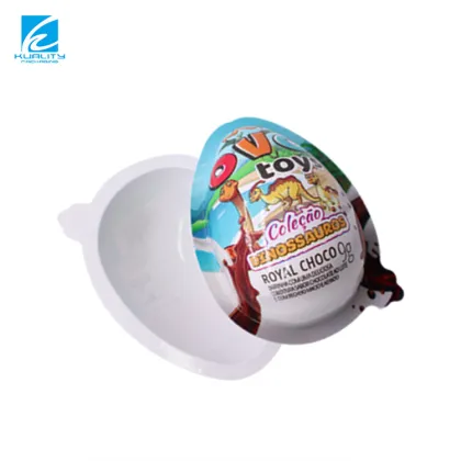 Custom Design Plastic PVC Egg for Kinder Joy - Chocolate or Toys
