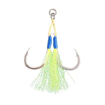 Cangkuk memancing jig lambat air karbon tinggi - 1/0, 2/0, 3/0, 4/0