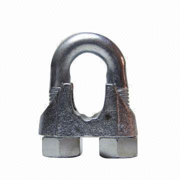 Wire Rope Clip for US Forged Wire Rope, DIN 741 Clip Rigging, Galvanized Surface Finish, Malleable