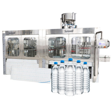 Automatic water filtering filling and bottling machine