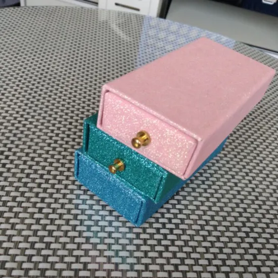 Custom glitter false eyelash packaging boxes