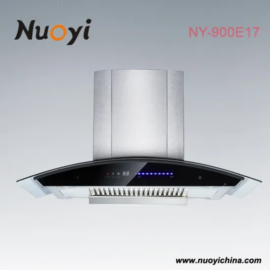 Curved range hood, Chimney