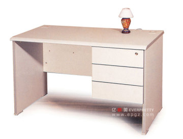 Laminate Furniture Rectangular Office Desk with Fixed Drawers