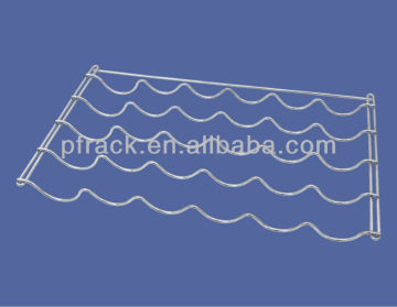 Wave mode metal wine rack PF-W001B