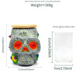 Skeleton head Glass Storage Jar