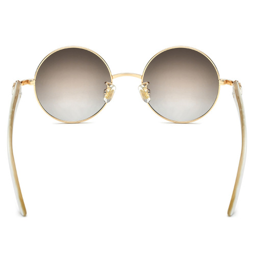 Handmade Buffalo Horn Sunglasses Vintage Round Full Frame Horn Sunglasses Supplier
