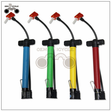 colorful plastic mini F/V A/V bike pump