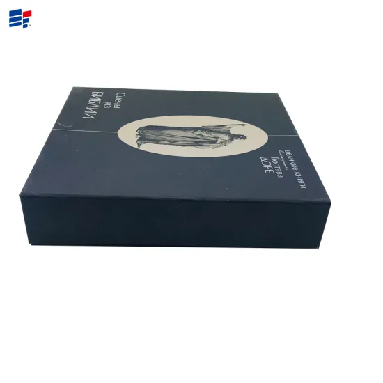 Black book shape wine cardboard box