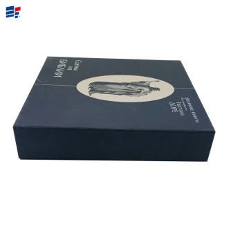 Black book shape wine cardboard box