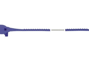 Purple Shop, Market, Store Door And Facility Nylon Plastic Security Seals / Nylon Security Seal 31256