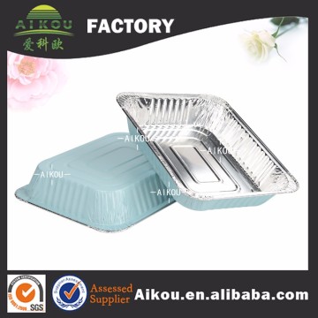 Cardboard lid aluminum foil take away fast food container