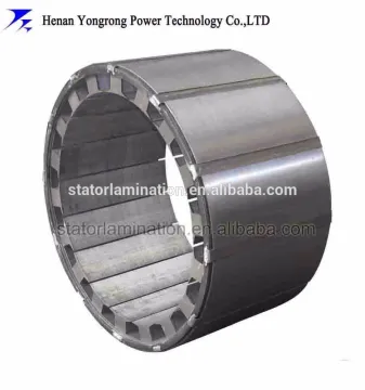 Permanent magnet electric motor stator core