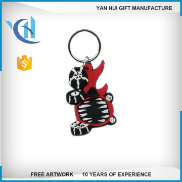 Cheap fashion christmas 2017 SOFT PVC Zodiac rooster keychain