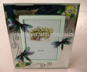 lovely mirror glass picture frame home decorations