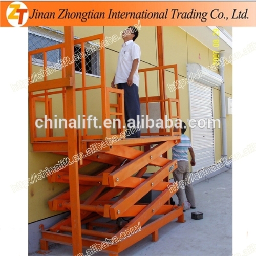 Factory wanted fixed hydraulic mini scissor lift platform cargo lift tables