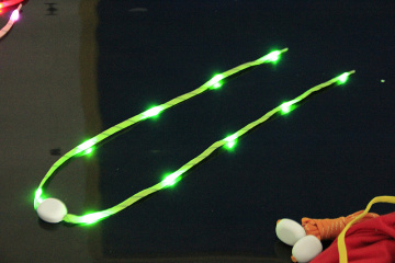 LED Nylon Flashing Shoelaces with 10PCS LEDs
