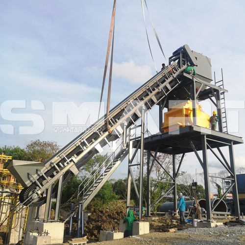 Planta de lotes de concreto para negócios HZS75