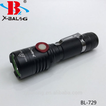 Hot sales rechargeable flashlight with micro-usb charger