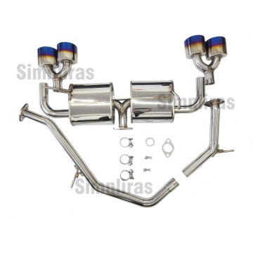 Für 19-23 Toyota Corolla Fließheck 2,5 &quot;Quad Burnt Tipps Cat Rücken Auspuff