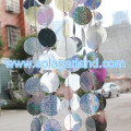 Dangling Light PVC Circle &amp; Metal Chain Chandelier 80CM Ψηλό