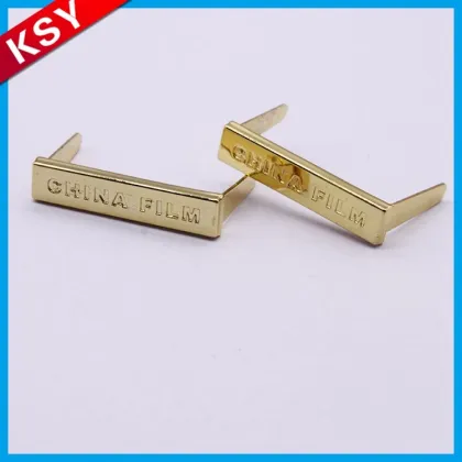 Popular Best Brand Gold Metal Embossed Labels Garment Brand Logo
