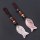 Rose Quartz Fish Pendant Woven keychain Accessories