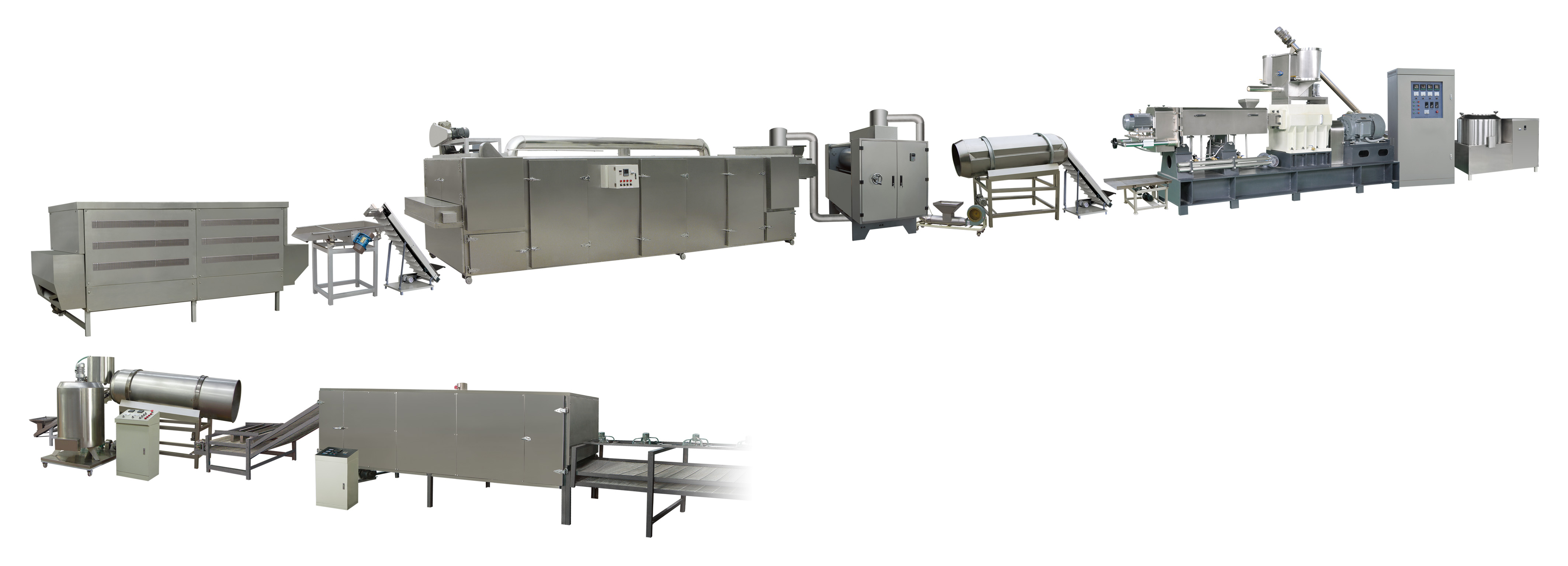 Double screw extruder corn flakes machine price