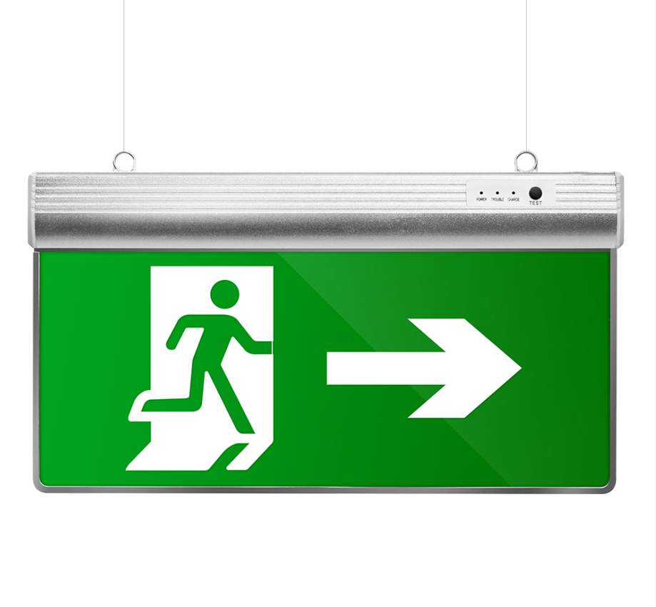 Exit sign light for aluminum