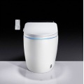 Non Elongated Toilet Water Closet Floor Mounted Smart Toilet