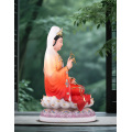 White Marble seated statue of Guanyin Bodhisattva