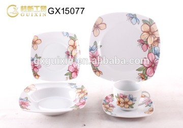 GUIXIN 12-piece Square Ceramic Tea set for 6 people
