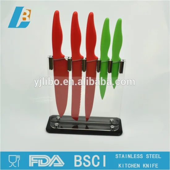non-stick kitchen knife set with hollow handle