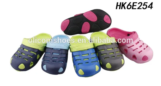 Fancy EVA Garden Clogs Shoes Simple Design Colorful Kids Clogs