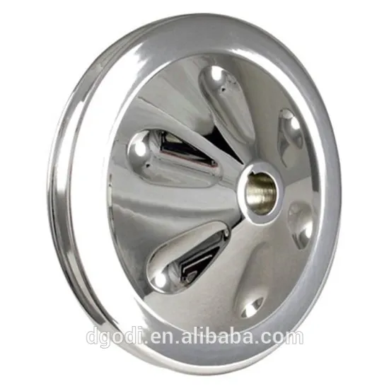High quality Billet aluminum polished One Row Power Steering Pulley 