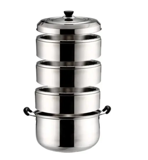 4 Layer Capsuled Bottom Stainless Steel Steamer Pot
