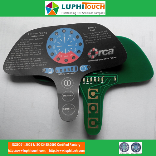 Led Backlighting Pcb Circuit Treadmill Membran Keypad, kualitas