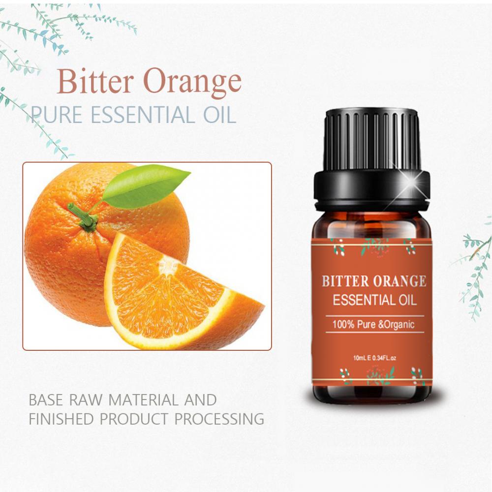 Aceite esencial de naranja amarga natural pura para cosméticos