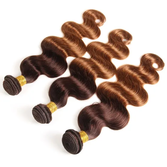 Unprocessed Brazilian Cuticle Aligned Virgin 100% Raw Natural Human Hair Raw Southeast Asian Hair Body Wave Bundles Color 1B/30