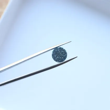 Natural Round Agate Crystal Cluster Violet Blue Crystal