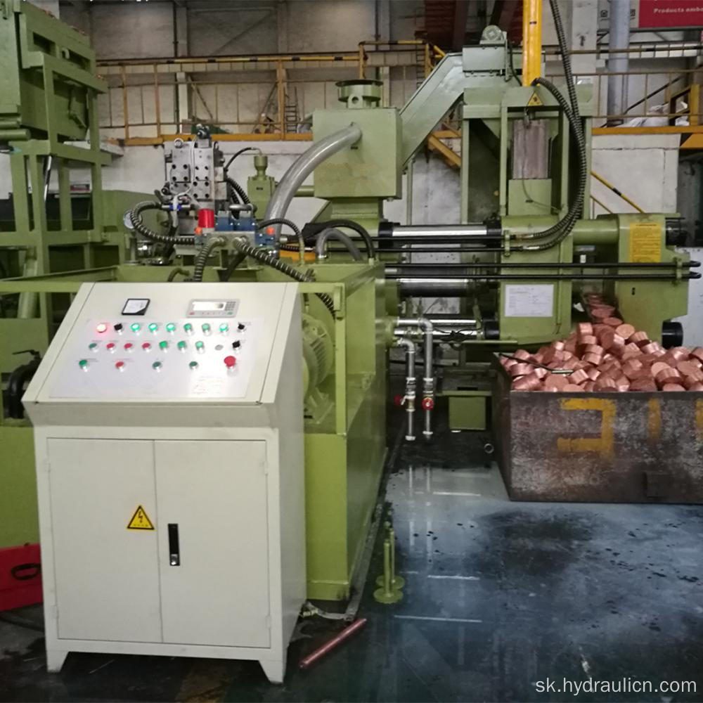 Horizontálny stroj na výrobu brikiet z mosadzných medených granúl
