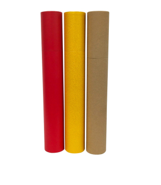 Kraft, Red, Gold Cardboard Tubes for Posters, Incense, Certificates, Gift Packaging - In Stock